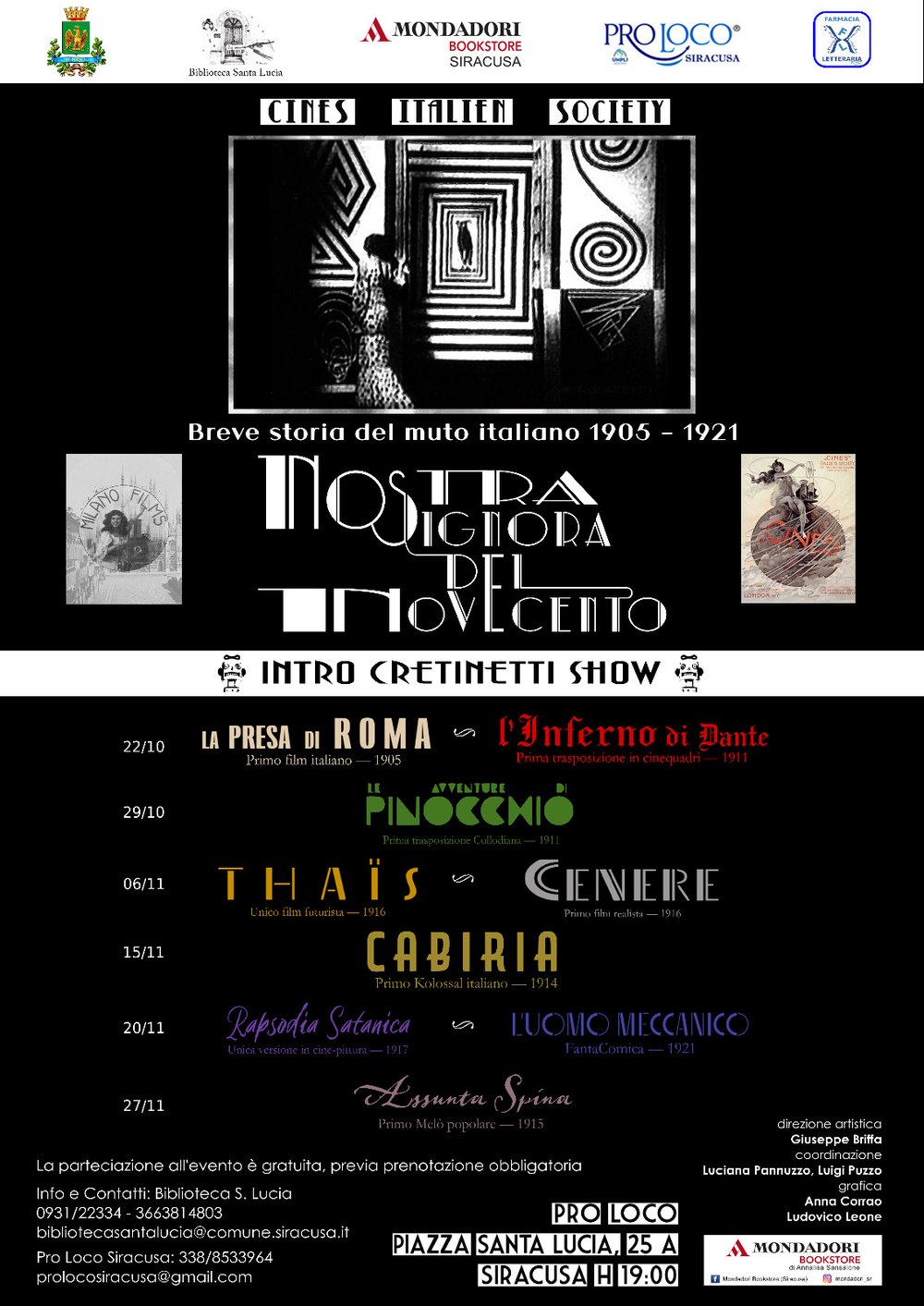 Nostra Signora del Novecento - Programma completo